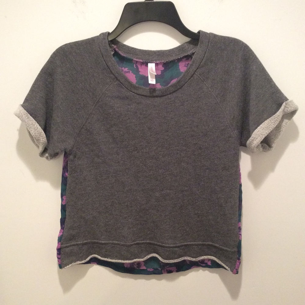 Mesh Back Sweater Tee - Picture 1 of 5